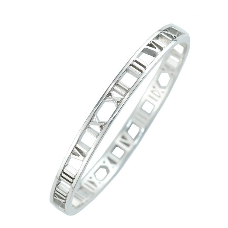 Tiffany & Co. ティファニー　オープンアトラス バングル　シルバー Tiffany Atlas ティファニー オープン アトラス バングル ブレスレット