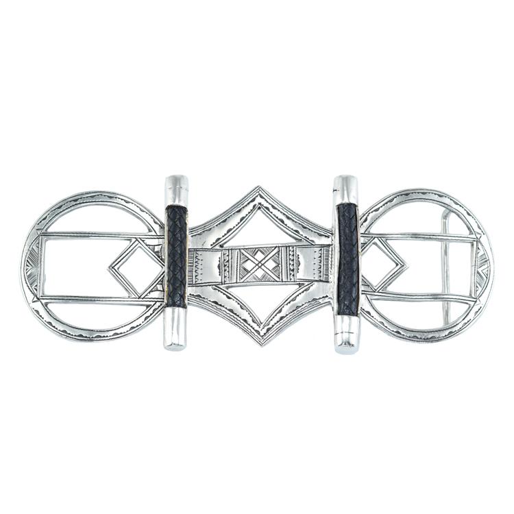 HERMES（エルメス） トゥアレグ ベルトバックル 手彫り スターリング