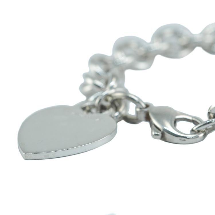 B3049 ティファニー SV925 ハート ブレスレット TIFFANY&Co.（ティファニー） ハートタグ チェーン ブレスレット