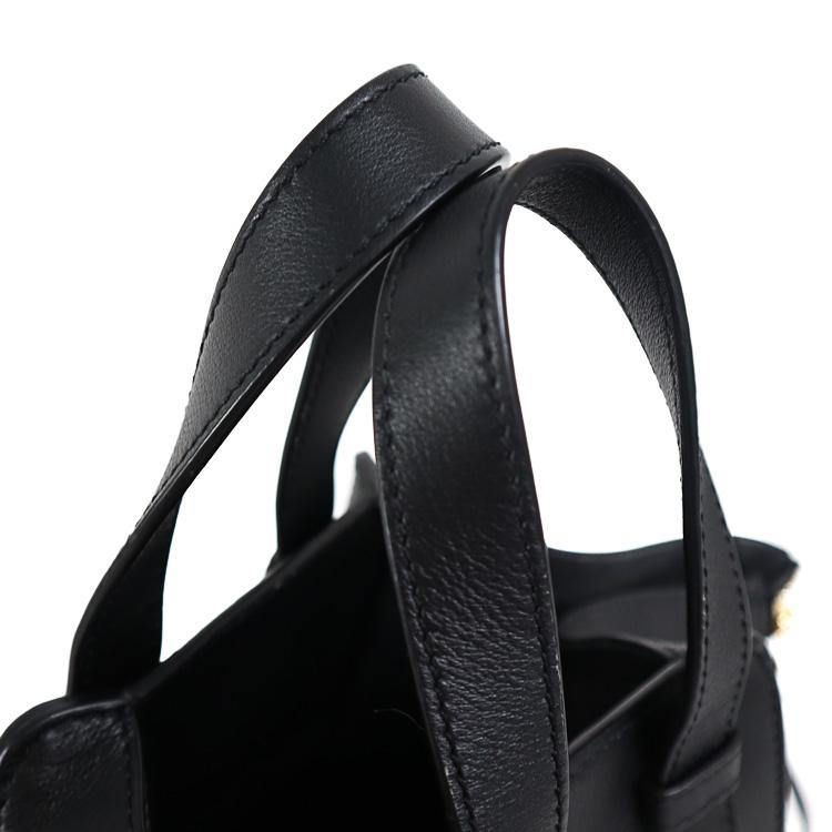 LOEWE ハンモック スモール アナグラム ショルダーバッグ ハンドバッグ A538S35X29 ジャガード カーフ レザー ブラック ブランドバッグ ロエベ 6191116j【中古】
