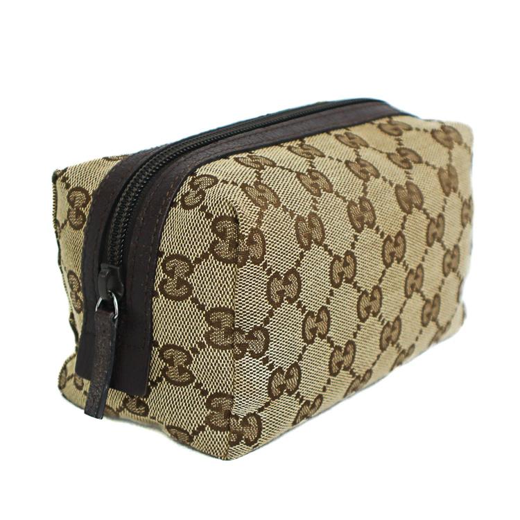 GUCCI グッチ 化粧ポーチ コスメポーチ GG柄 キャンバス バンブー 美品 GUCCI（グッチ） 【美品】グッチ ポーチ マルチケース 化粧ポーチ