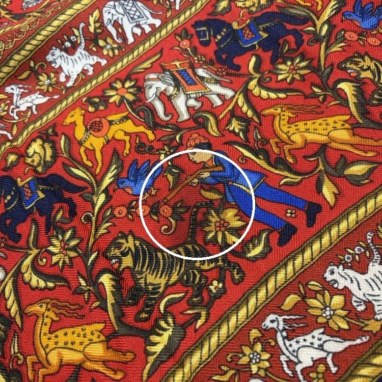 HERMES（エルメス） カレジェアン カレ140 CHASSE EN INDE インドの