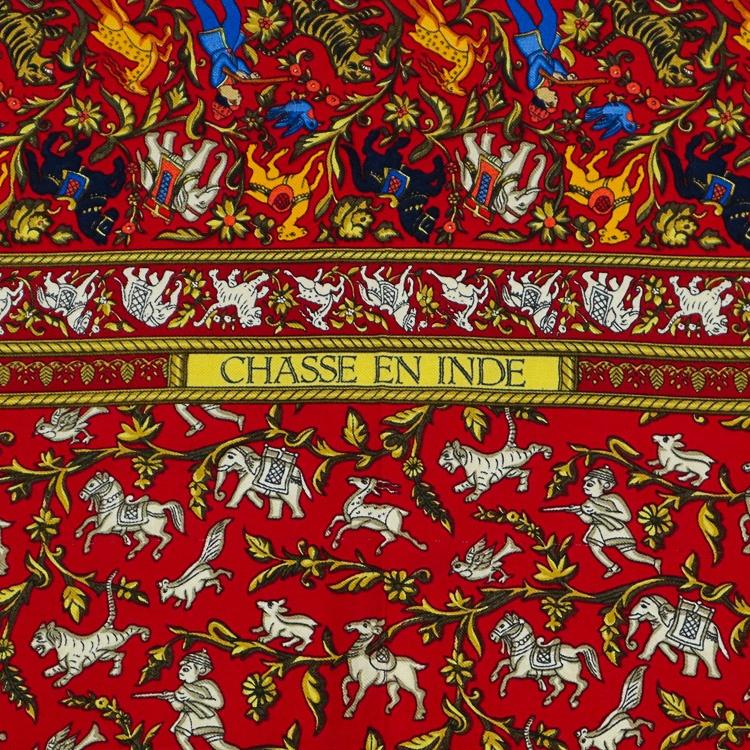HERMES（エルメス） カレジェアン カレ140 CHASSE EN INDE インドの