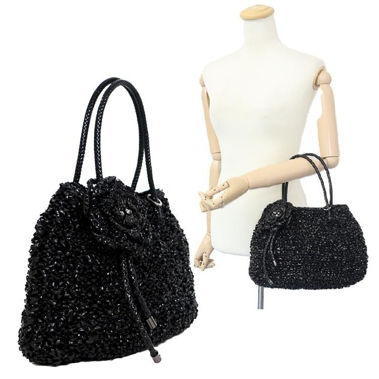 ANTEPRIMA/WIREBAG アンテプリマ ワイヤーバッグ ラフィア ビジュー