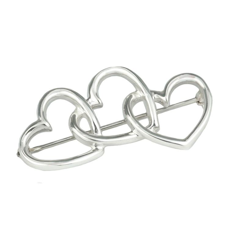 TIFFANY&Co.（ティファニー） トリプル オープンハート ブローチ