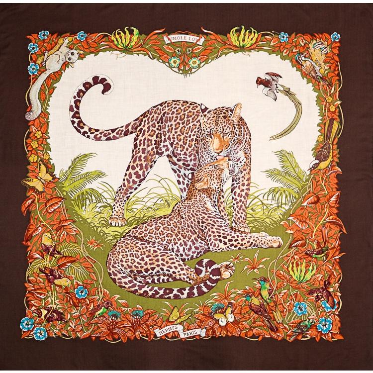 HERMES（エルメス） カレジェアン カレ140 Jungle Love ジャングルラブ