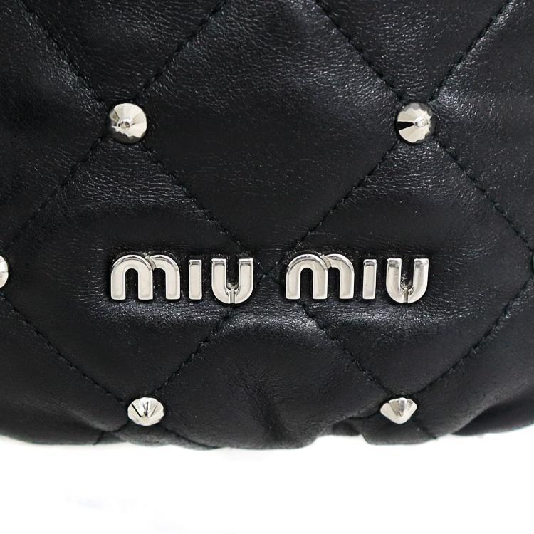 レディース miumiu ミュウミュウ スタッズ ショルダーバッグ