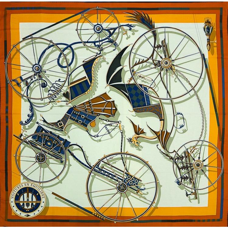 HERMES エルメス カシシル ヴォワチュール アン エキリーブル 140 HERMES（エルメス） 【新品同様】エルメス カレジェアン カレ140