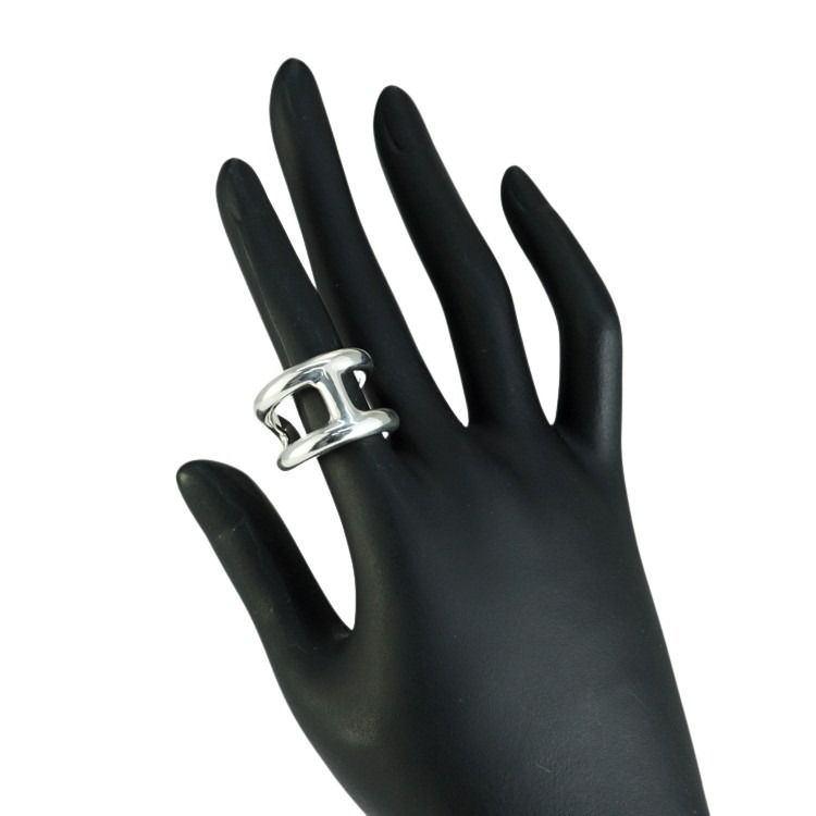 HERMES（エルメス） 【美品】 オスモズ GM リング 指輪 スターリング