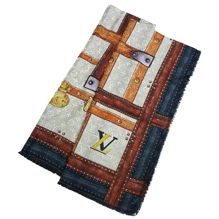 ルイヴィトン　マフラー　スタッズ LOUIS VUITTON（ルイ・ヴィトン） モノグラム スタッズ 大判ストール
