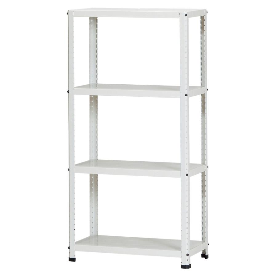 スチールラック 幅60cm 奥行30cm 高さ120cm 4段 耐荷重60kg/段 CLE6312