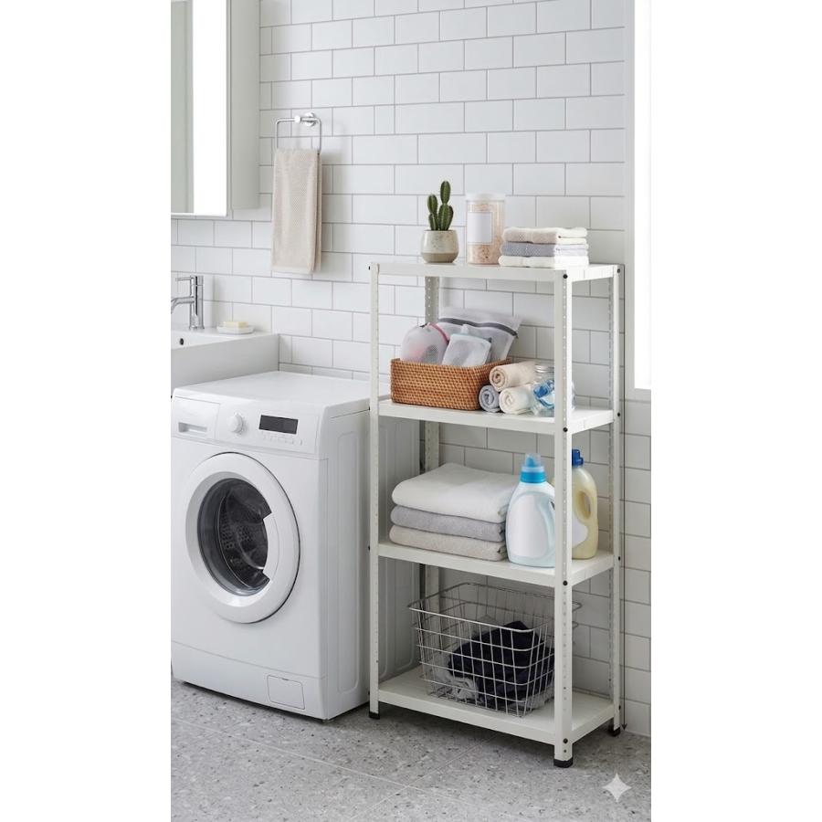 スチールラック 幅60cm 奥行30cm 高さ120cm 4段 耐荷重60kg/段 CLE6312