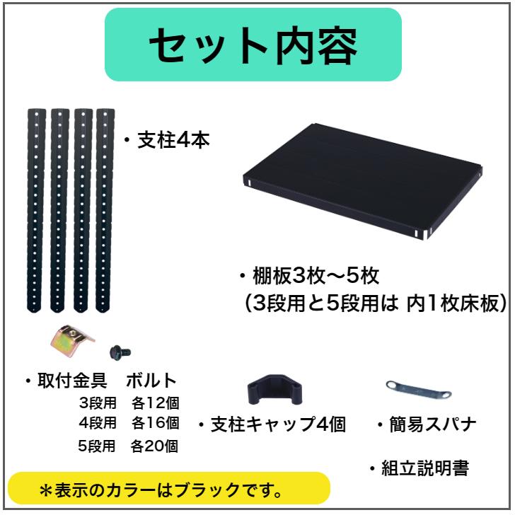 スチールラック 幅70cm 奥行40cm 高さ150cm 5段 耐荷重60kg/段 CLE7415