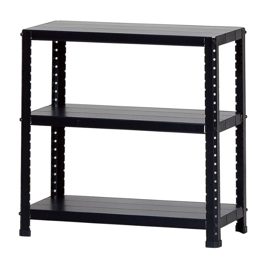 スチールラック 幅60cm 奥行27cm 高さ60cm 3段 耐荷重60kg/段 CLE6276