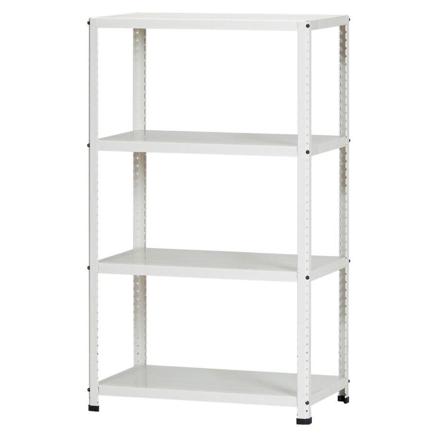 スチールラック 幅70cm 奥行40cm 高さ120cm 4段 耐荷重60kg/段 CLE7412