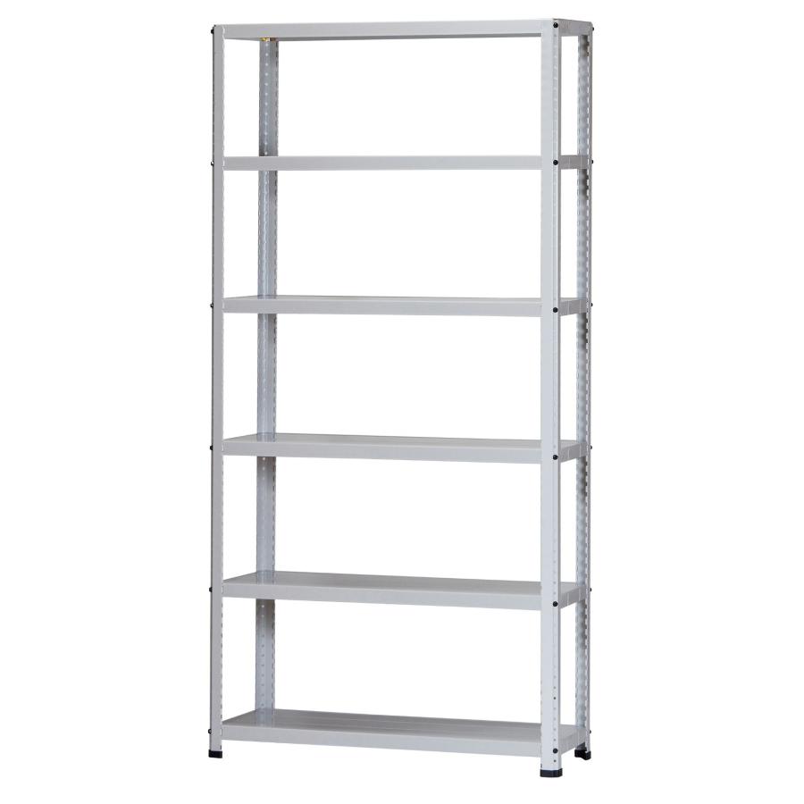 スチールラック 幅87.5cm 奥行30cm 高さ180cm 6段 耐荷重100kg/段 CL 