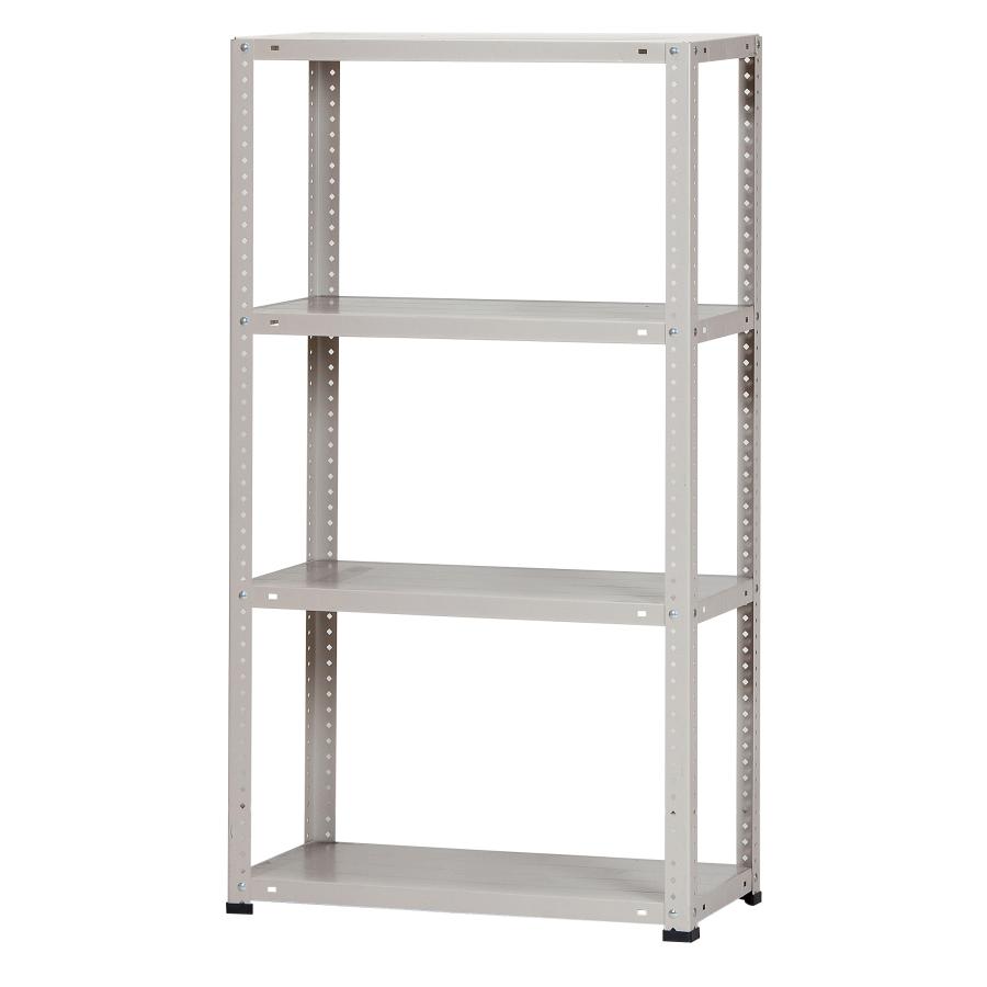 スチールラック 幅75cm 奥行36cm 高さ135cm 4段 耐荷重70kg/段 LST