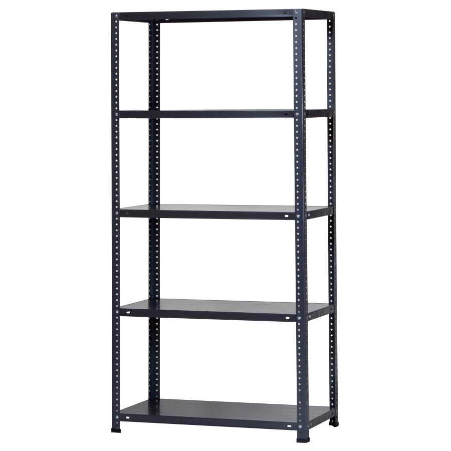 スチールラック 幅87.5cm 奥行45cm 高さ180cm 5段 耐荷重70kg/段 LST-1