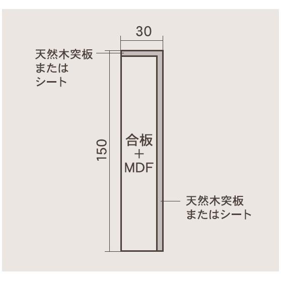 東洋テックス（TOYOTEX） 玄関巾木 30×150×2,950mm CanvaS CanvaS-neo