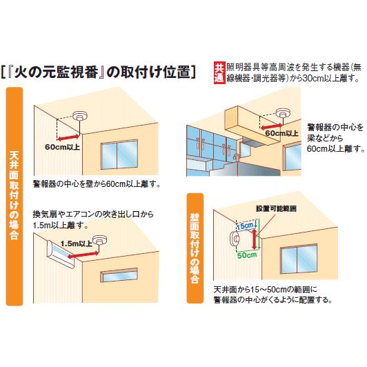 住宅用火災警報器 火の元監視番 SA56-1 5個セット 大建工業 熱感知式