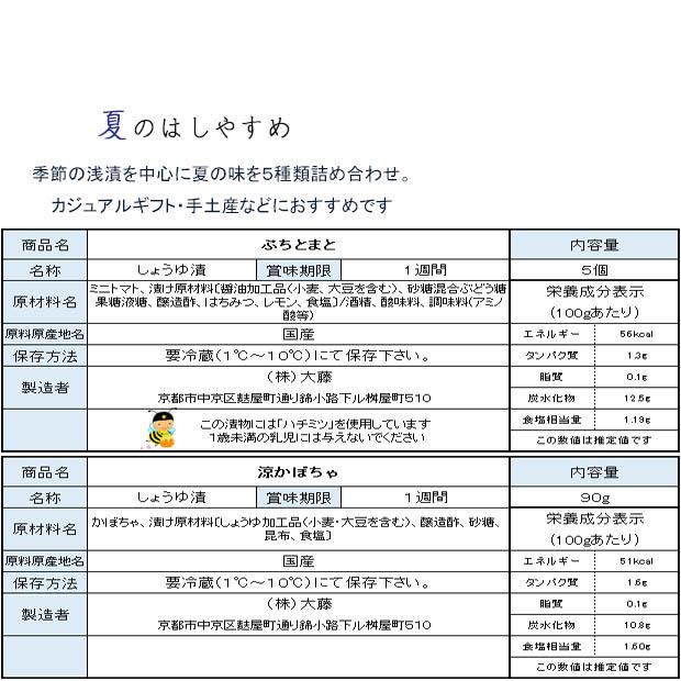 お中元 夏ギフト 夏のはしやすめ  京都 千枚漬本家大藤 漬物セット 詰合せ お手軽 暑中見舞い お土産 国産野菜 トマト かぼちゃ 胡瓜 大根 |  | 06