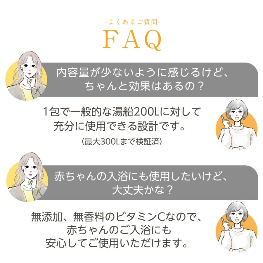 3箱セットビタミンC１００％のお風呂 肌零 30包入り　塩素除去 入浴剤 肌荒れ 背中ニキビ 痒み 入浴｜daito｜20