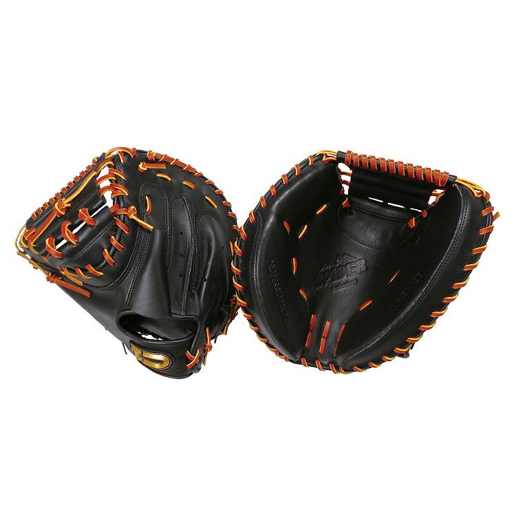 硬式野球キャッチャーミット 硬式キャッチャーミット SPIDER ブラック 左投用 : ダイトベース