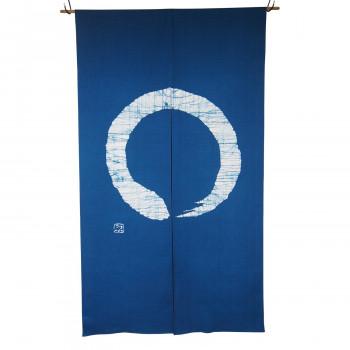 高い素材 き 綿のれん 円 白い円 M 872 青 約巾85 丈150cm 国産 Zoetalentsolutions Com