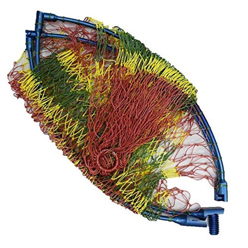 爆売りセール開催中 四つ折り 64チタン 玉枠 40cm Pe10号 カラフル柄 手編み網セット 陽極酸化で虹色の輝き 縦横折りで自由に開閉 超コンパクトな磯タ タモ網 ランディングネット Www Collectiviteslocales Fr