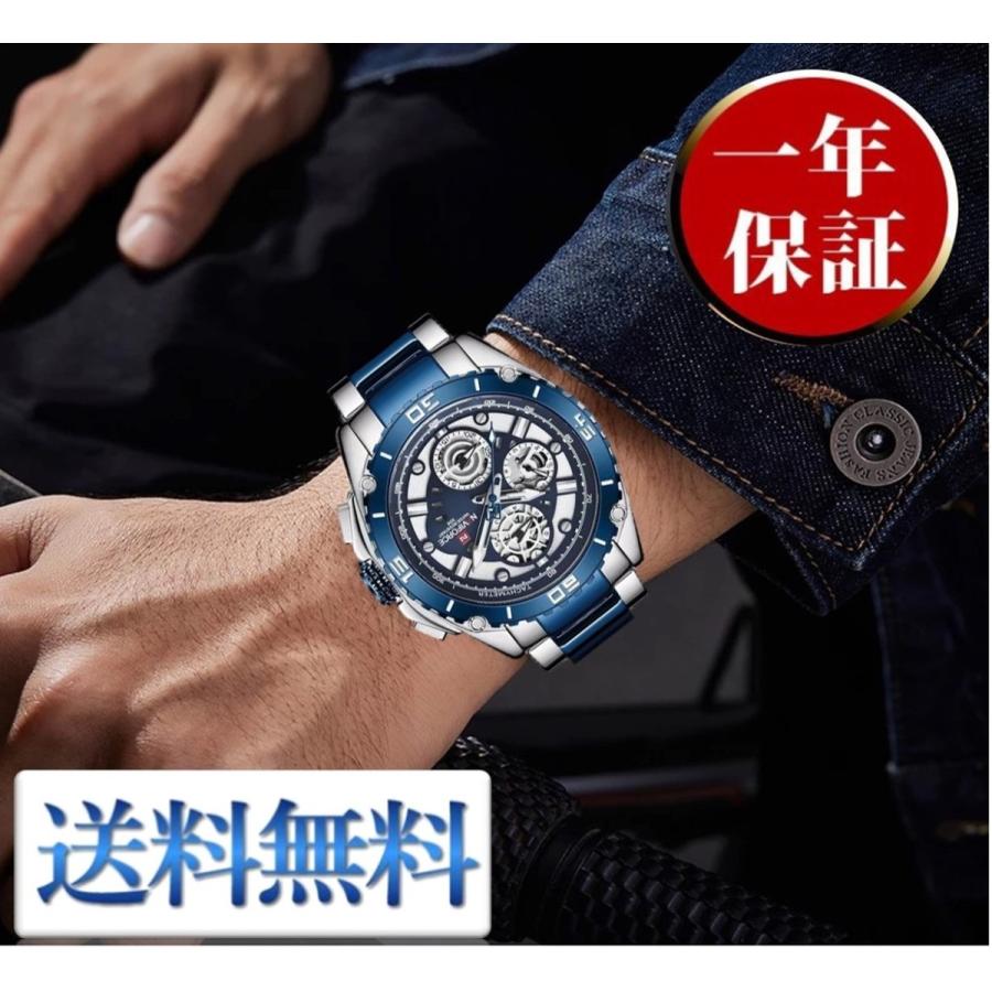 クロノグラフ腕時計 防水 3タイプ 2020海外輸入モデル クォーツ　｜daitsuu