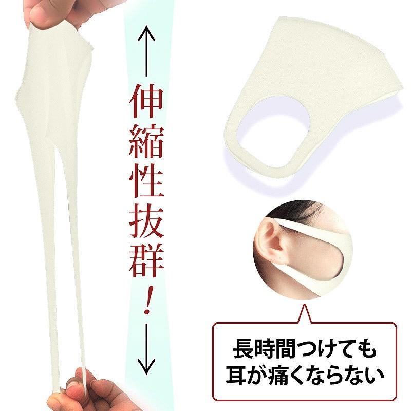 夏用マスク 国内発送 洗って使える5枚セット オフホワイト |  | 01