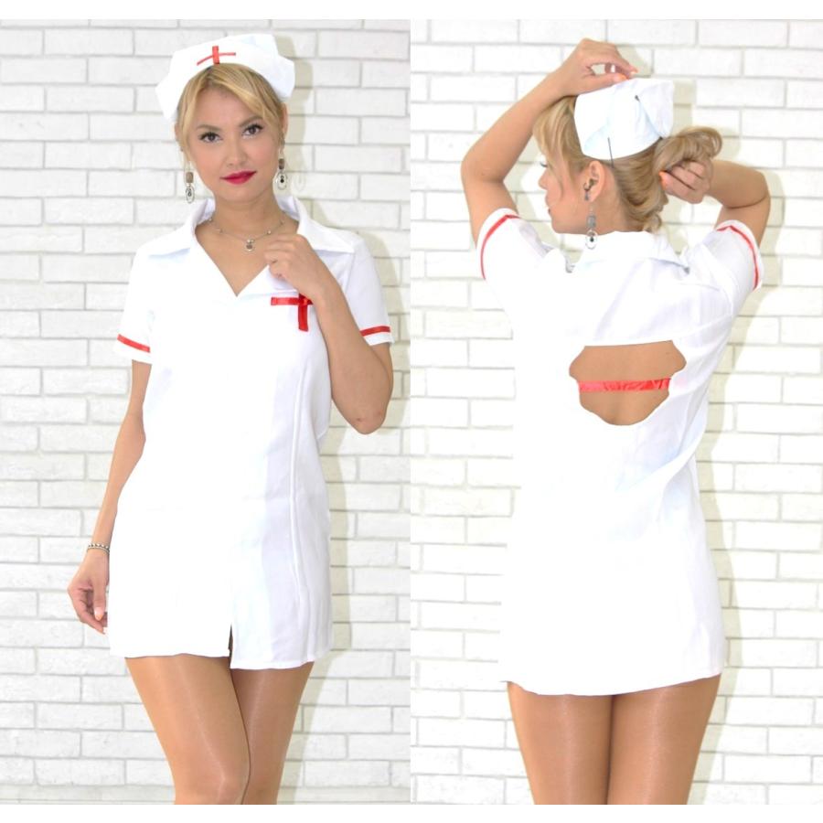 ナース服 高品質 コスプレ コスチューム 看護婦 衣装 白衣の天使 ミニワンピース 在庫有