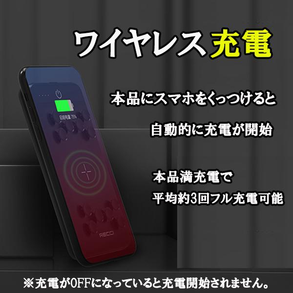 吸盤でくっつくワイヤレスモバイルバッテリー 10000mAh PSE取得済