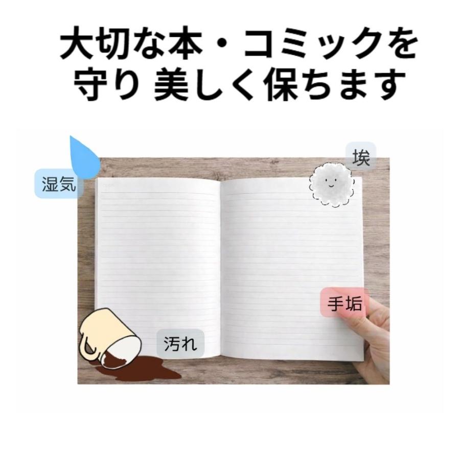 透明ブックカバー ブッカー君 文庫用 50枚 本 コミック 保護 ネコポス