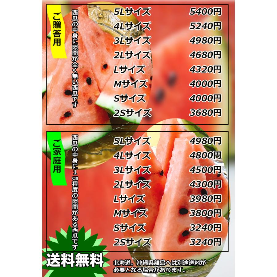 西瓜 すいか スイカ お試し 熊本県産夢大地西瓜 Sサイズ 約4Kg以上 ご家庭用 送料無料｜daiwaya-syunkaan｜05