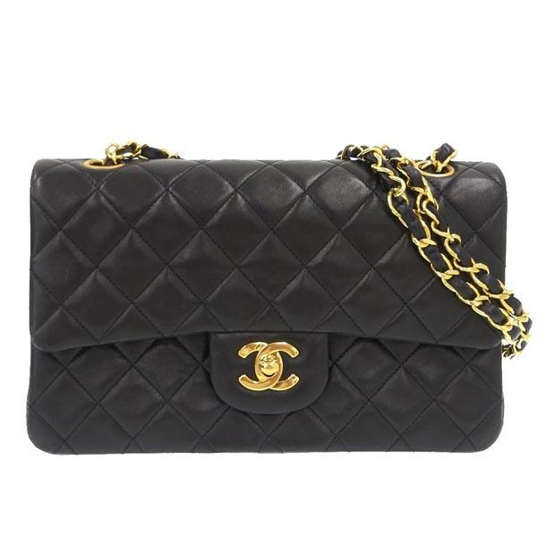 ダブルフラップ シャネル ショルダーバッグ Ge Timeless レザー Chanel 黒 黒 Tokyo 1番台 Chanel マトラッセ レザー