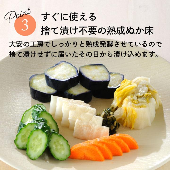 京つけもの 大安 熟成ぬか床 JK-S 800g 送料無料 大安 糠床 ぬか漬