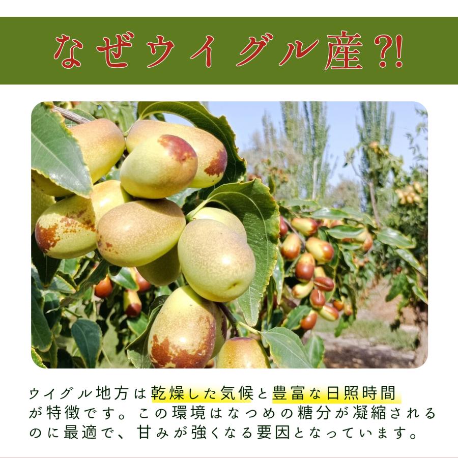 新疆 なつめ 棗 ナツメ 1kg 種なし 一級 サイズ2.5-3センチ 無添加