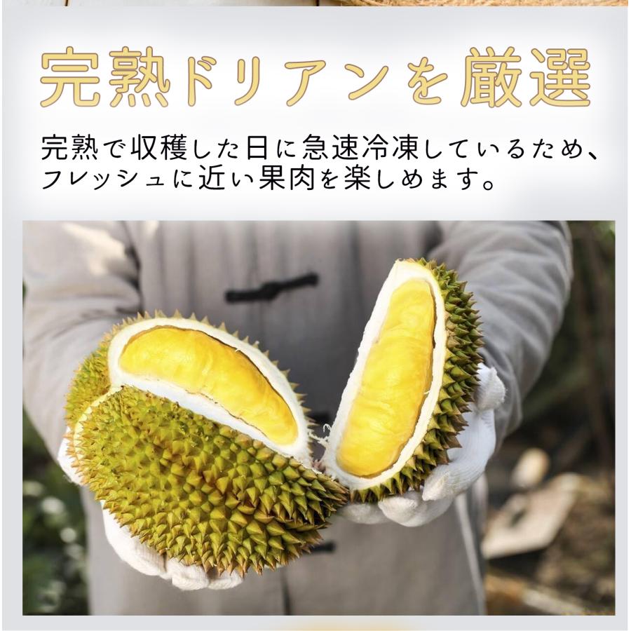 冷凍 ドリアン ベトナム産 1キロ（500ｇ*2袋）フルーツの王様 フローズン ドリアン 種付き  Frozen durian｜daiyoubussan｜02