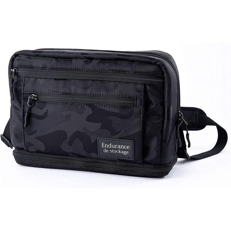 Endurance シューティングマルチ カメラバッグ ショルダーバッグ レンズ交換用バッグ 大容量 望遠レンズ おしゃれ (ブラック迷彩 シューティングマルチ カメラバッグ ショルダーバッグ レンズ交換用バッグ 大容量 望遠レンズ おしゃれ ブラック迷彩
