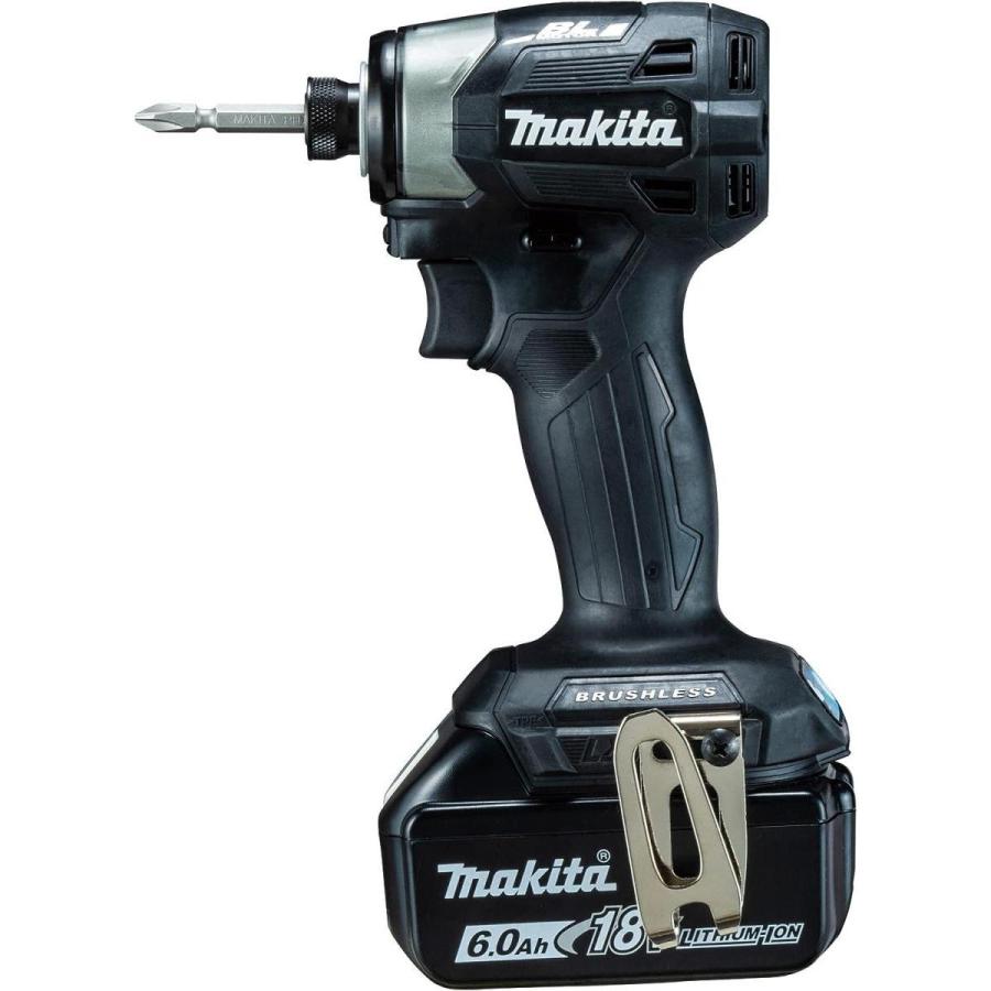 マキタ（makita） 充電式インパクトドライバ（黒） 18V6Ah バッテリ2本 
