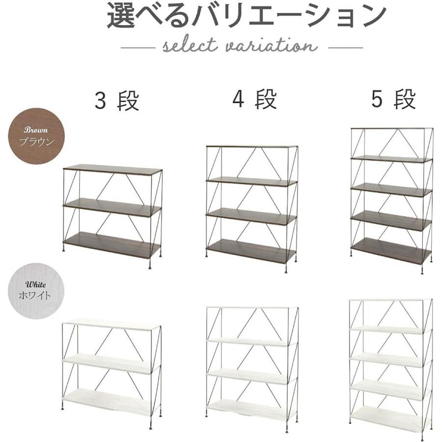 サイズ、デザインオーダー可！超ワイド4段ラック●シャビーホワイト無垢材●受注製作 武田コーポレーション ワイヤーラック 4段 W80 EZ2-WR5 ホワイト