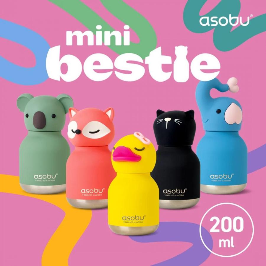 asobu mini bestie ミニベスティ アヒル IBV44DU 水筒 200ml カラビナ