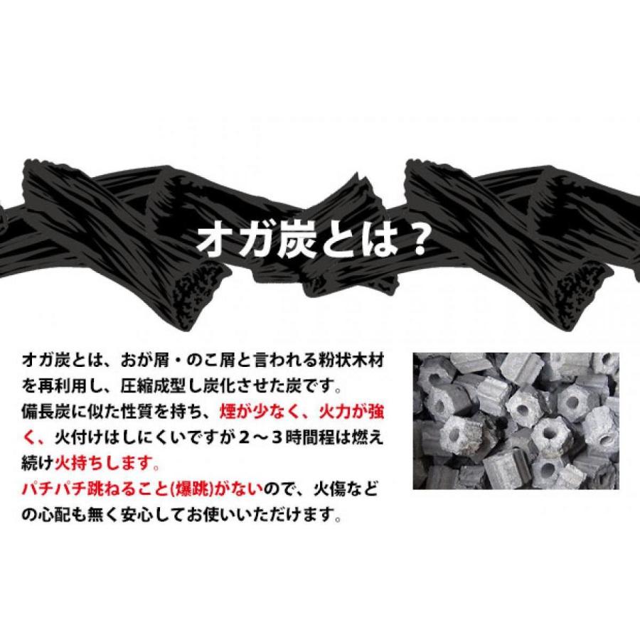 仙台牛タンの名店が使用!一級品 オガ炭 20kg(10kg×2個) インドネシア産 長時間燃焼 オガ備長炭 BBQ バーベキュー 業務用 炭 たかやま|daiyu8-y|03
