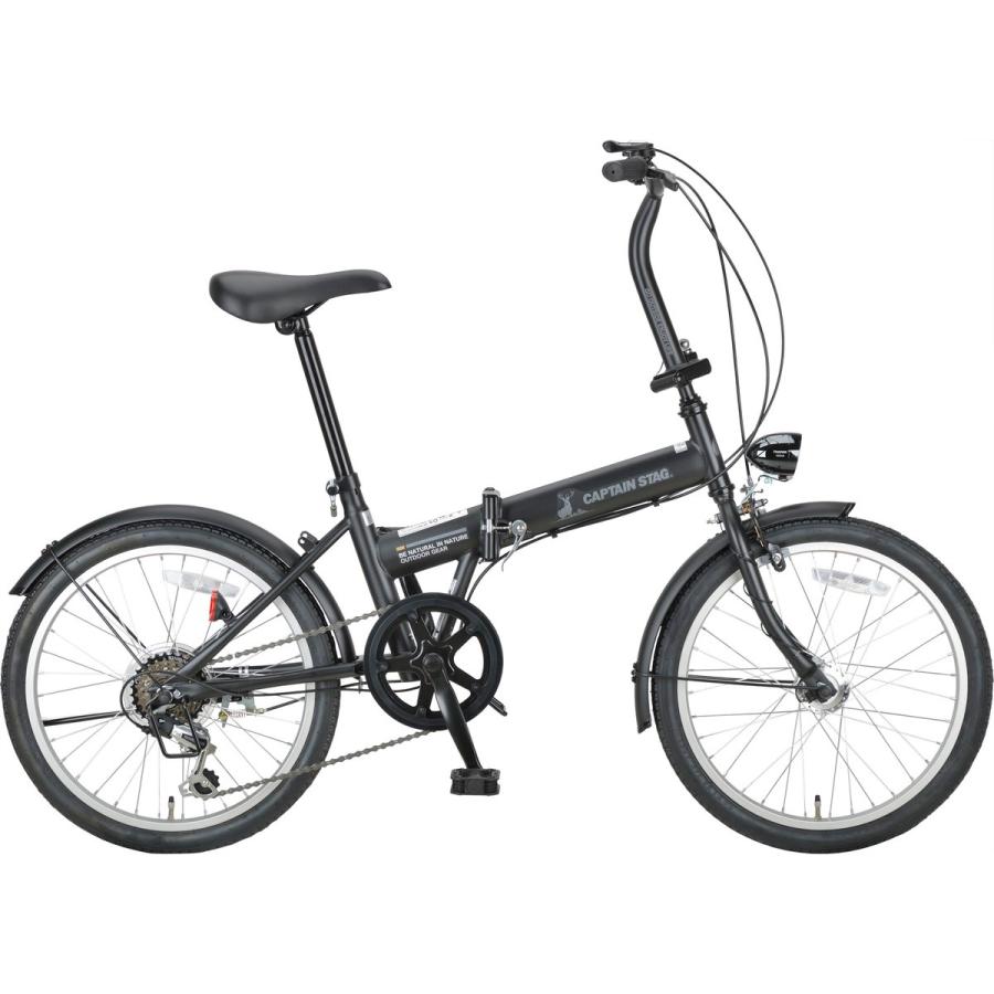 南12条店 キャプテンスタッグ 20インチ 折りたたみ自転車 前カゴつき カギ1個付き CAPTAIN STAG（キャプテンスタッグ） 折りたたみ自転車 20インチ カゴ