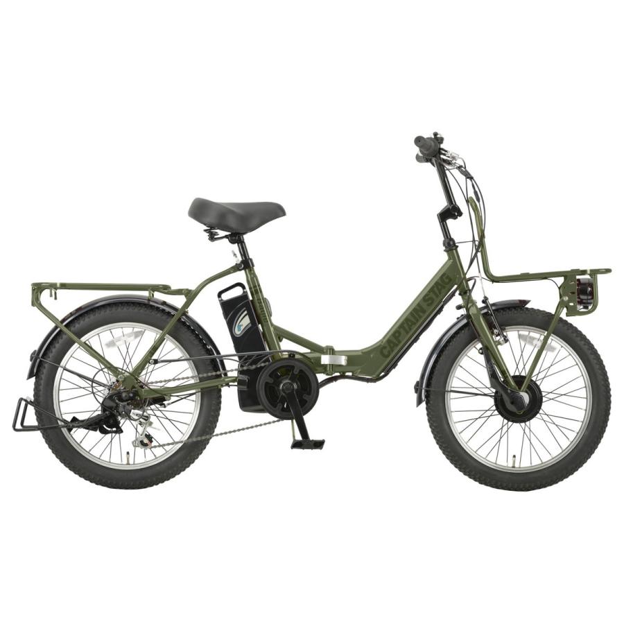 Aidde折りたたみ自転車 オリーブグリーン