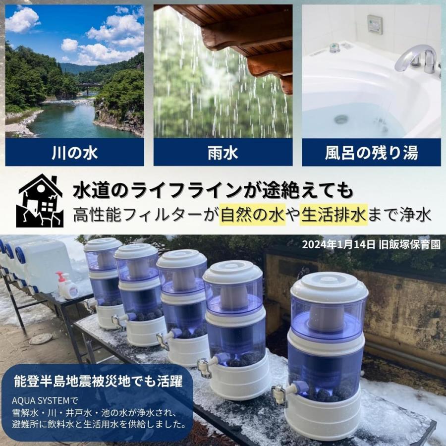 【新品】AQUA SYSTEM 浄水器 ろ過器 置き型　SJ-100 防災 在庫有・即納】Navy Fields AQUA SYSTEM(アクアシステム) SJ-100 正規
