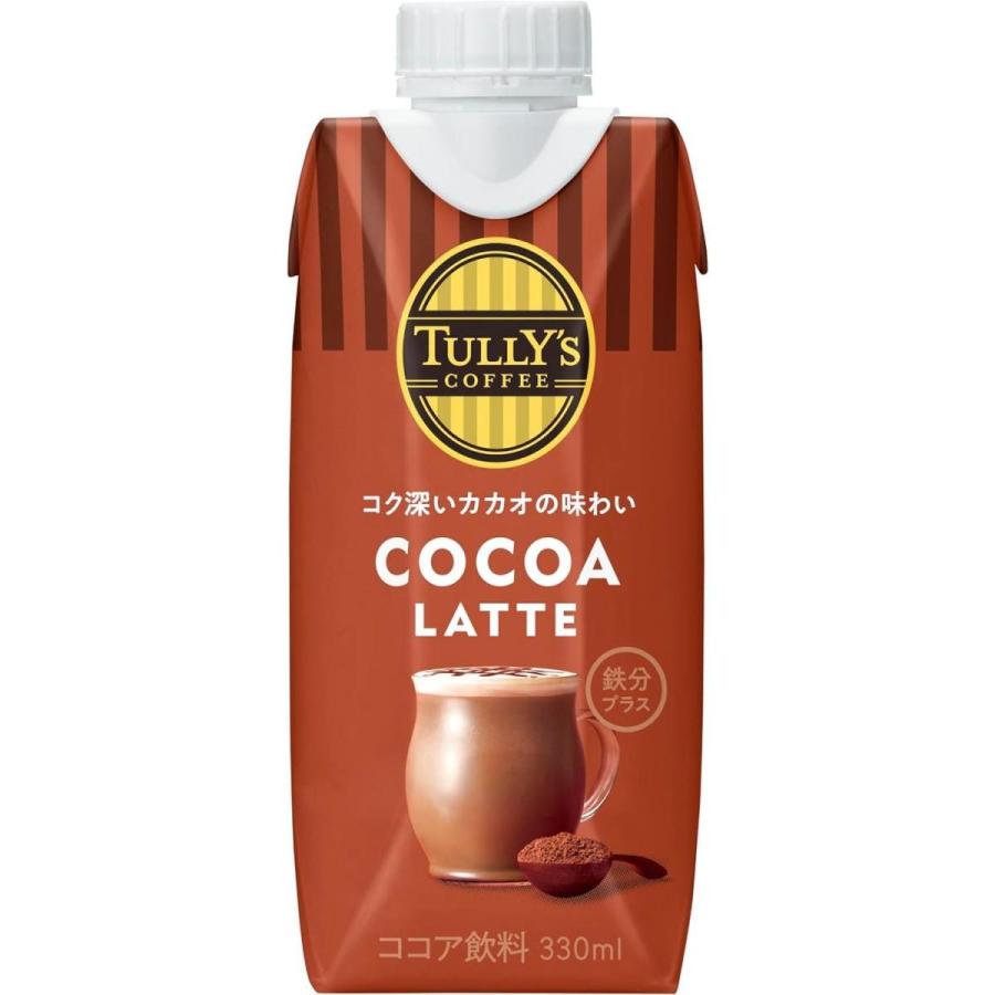 TULLY'S COFFEE ココアラテ 330ml×12本6箱セットまとめ売り TULLY'S COFFEE（タリーズ コーヒー） 【まとめ買い】 伊藤園