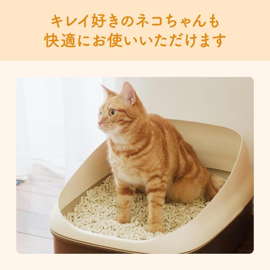 エリエール キミおもい パワフル消臭・抗菌 システムトイレ用ネコ砂 大粒 4L　猫砂 紙タイプ 消臭 トイレ用品｜daiyu8-y｜07