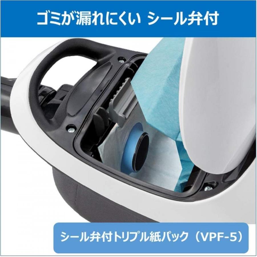 TOSHIBA 東芝 紙パック式クリーナー コード式 VC-PH65A-W ホワイト